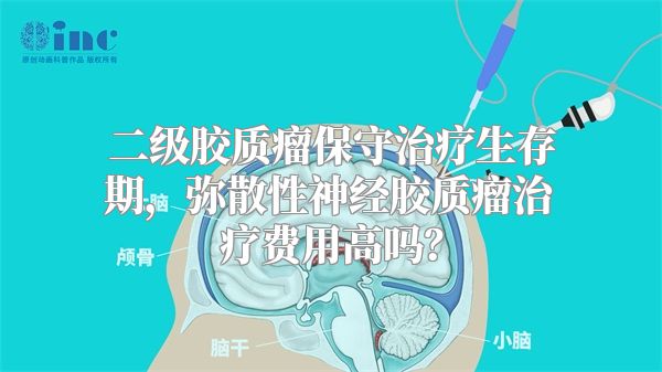 二级胶质瘤保守治疗生存期，弥散性神经胶质瘤治疗费用高吗？