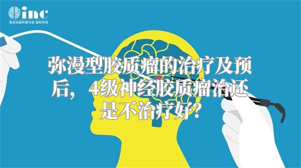 弥漫型胶质瘤的治疗及预后，4级神经胶质瘤治还是不治疗好？