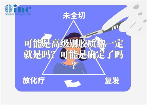 可能是高级别胶质瘤一定就是吗？可能是确定了吗？