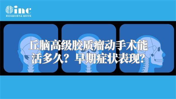 丘脑高级胶质瘤动手术能活多久？早期症状表现？