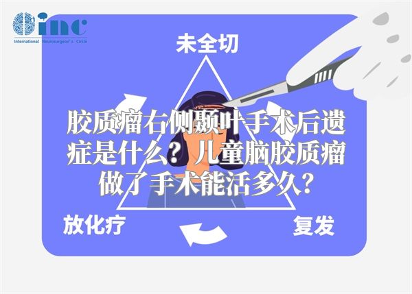 胶质瘤右侧颞叶手术后遗症是什么？儿童脑胶质瘤做了手术能活多久？