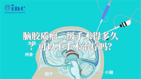 脑胶质瘤二级手术得多久？可以不手术治疗吗？