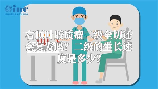 右顶叶胶质瘤二级全切还会复发吗？二级的生长速度是多少？