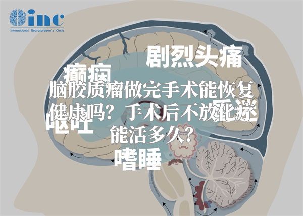 脑胶质瘤做完手术能恢复健康吗？手术后不放化疗能活多久？