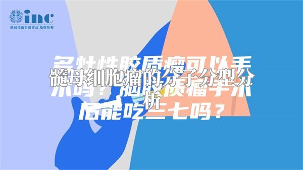 髓母细胞瘤的分子分型分析