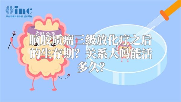 脑胶质瘤三级放化疗之后的生存期？关系大吗能活多久？