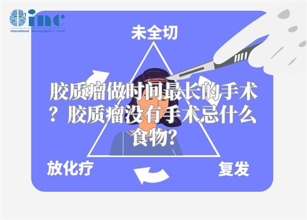 胶质瘤做时间最长的手术？胶质瘤没有手术忌什么食物？