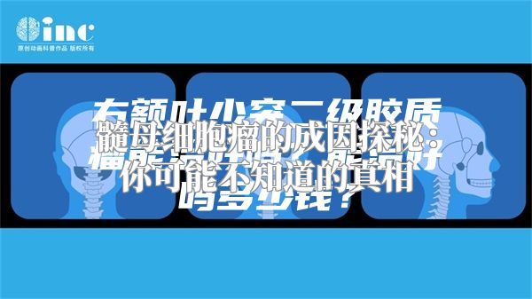 髓母细胞瘤的成因探秘：你可能不知道的真相