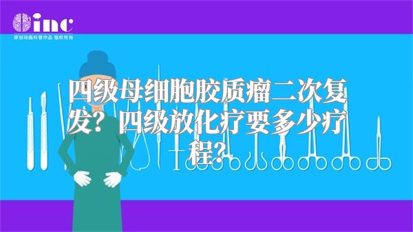 四级母细胞胶质瘤二次复发？四级放化疗要多少疗程？