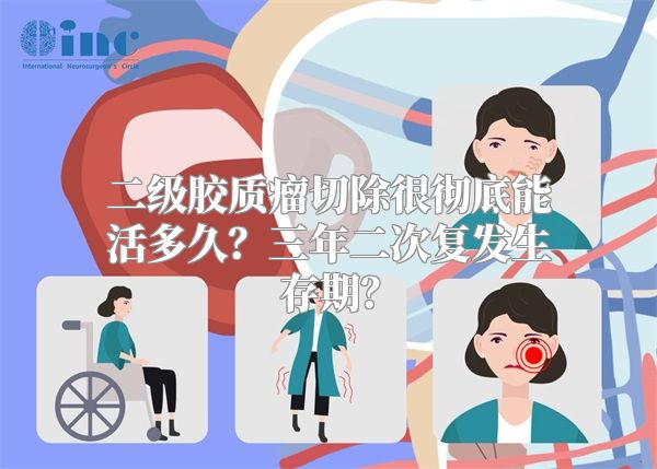 二级胶质瘤切除很彻底能活多久？三年二次复发生存期？