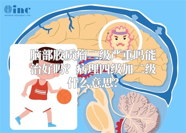 脑部胶质瘤二级严重吗能治好吗？病理四级加二级什么意思？