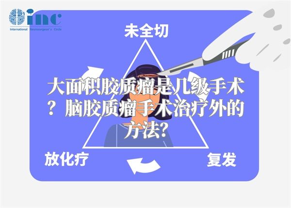 大面积胶质瘤是几级手术？脑胶质瘤手术治疗外的方法？