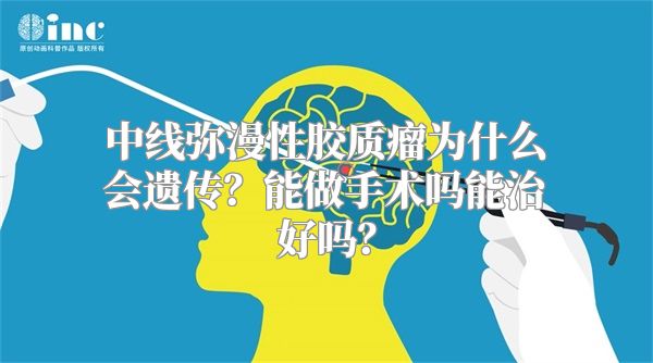 中线弥漫性胶质瘤为什么会遗传？能做手术吗能治好吗？