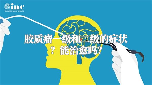 胶质瘤一级和二级的症状？能治愈吗？