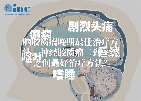 脑胶质瘤晚期最佳治疗方法，神经胶质瘤二到三级之间最好治疗方法？