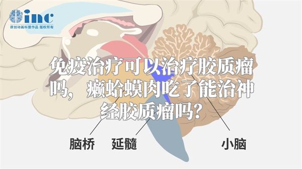 免疫治疗可以治疗胶质瘤吗，癞蛤蟆肉吃了能治神经胶质瘤吗？