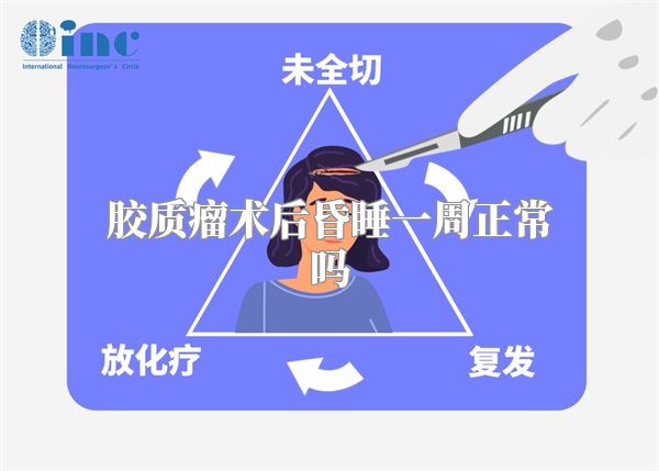 胶质瘤术后昏睡一周正常吗