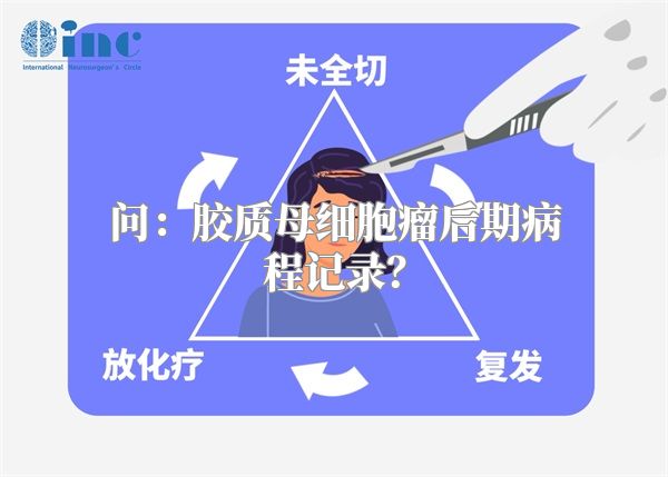 问：胶质母细胞瘤后期病程记录？