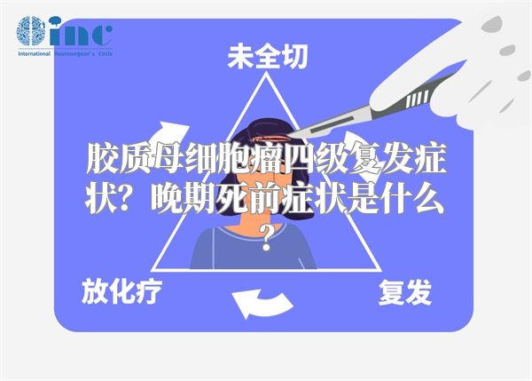 胶质母细胞瘤四级复发症状？晚期死前症状是什么？