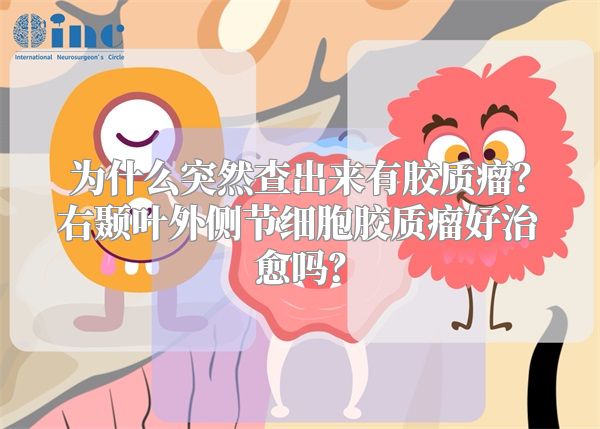 为什么突然查出来有胶质瘤？右颞叶外侧节细胞胶质瘤好治愈吗？