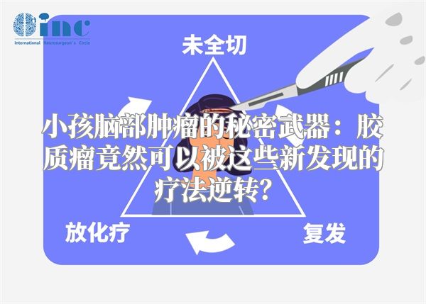 小孩脑部肿瘤的秘密武器：胶质瘤竟然可以被这些新发现的疗法逆转？