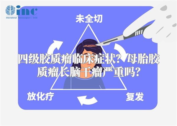 四级胶质瘤临床症状？母胎胶质瘤长脑干瘤严重吗？