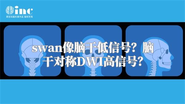 swan像脑干低信号？脑干对称DWI高信号？