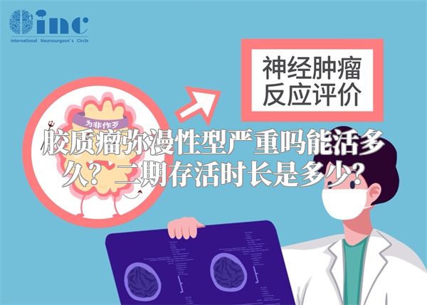 胶质瘤弥漫性型严重吗能活多久？二期存活时长是多少？