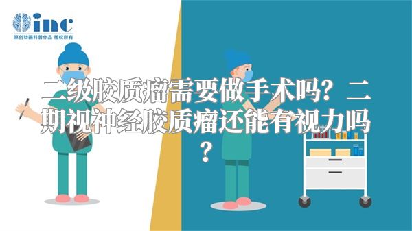 二级胶质瘤需要做手术吗？二期视神经胶质瘤还能有视力吗？