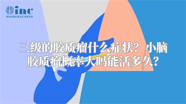 三级的胶质瘤什么症状？小脑胶质瘤概率大吗能活多久？