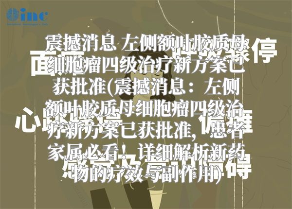 震撼消息 左侧额叶胶质母细胞瘤四级治疗新方案已获批准(震撼消息：左侧额叶胶质母细胞瘤四级治疗新方案已获批准，患者家属必看！详细解析新药物的疗效与副作用)