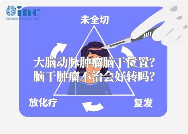 大脑动脉肿瘤脑干位置？脑干肿瘤不治会好转吗？