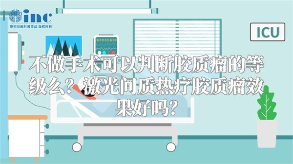 不做手术可以判断胶质瘤的等级么？激光间质热疗胶质瘤效果好吗？