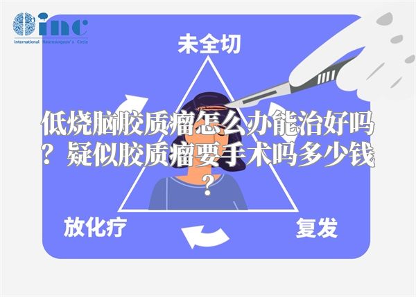 低烧脑胶质瘤怎么办能治好吗？疑似胶质瘤要手术吗多少钱？