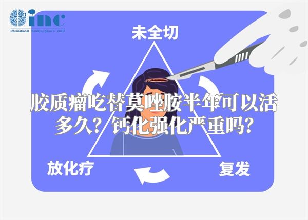 胶质瘤吃替莫唑胺半年可以活多久？钙化强化严重吗？